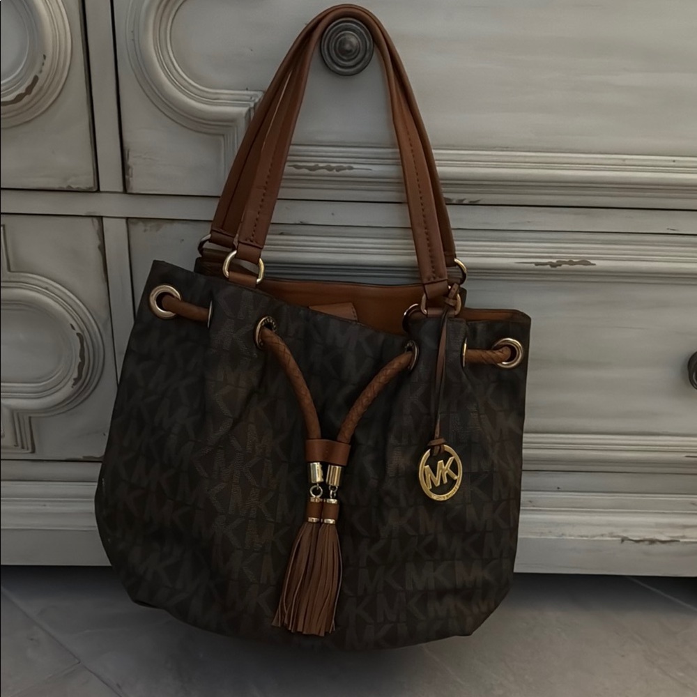 Michael Kors Brown and Tan Women's Bag